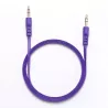 Câble Jack/Jack M/M plat 1.50m - violet 3.5mm