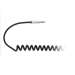 Câble Jack mâle/mâle 3.5mm noir torsadé - 2m