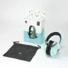Casque anti-bruit ENFANT WeKids, atténuation 27dB avec housse de transport, vert d'eau