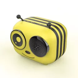 Enceinte Bluetooth WeKids Abeille RMS 5W, BT 5.0, Aux IN, Carte micro SD, batterie rechargeable de 1200mAh
