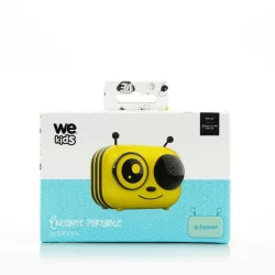 Enceinte Bluetooth WeKids Abeille RMS 5W, BT 5.0, Aux IN, Carte micro SD, batterie rechargeable de 1200mAh