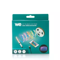 Kit Ruban LED RGB 2m en USB avec télécommande