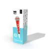 Microphone filaire WeKids, en jack 3.5mm, longeur du cable 2.8m, modèle ROUGE INSECTE