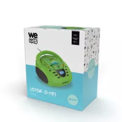 Lecteur - Radio CD - USB WeKids: FM, Lecteur CD/CD-R/CD-RW/MP3, RMS2*2W, entrée Aux et Micro, modèle Dinosaure