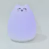 Veilleuse enfant en forme de chat rechargeable, avec télécommande 25cm de hauteur blanc