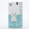 Veilleuse lapin en silicone, batterie rechargeable, auto 9-11h, lumière blanche fixe /7 couleurs en défiler…