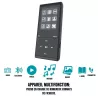 Lecteur MP4 8Go lecture audio et video, Radio FM, Bluetooth V4,0, Podomètre noir