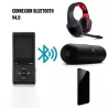 Lecteur MP4 8Go lecture audio et video, Radio FM, Bluetooth V4,0, Podomètre noir