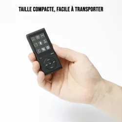 Lecteur MP4 8Go lecture audio et video, Radio FM, Bluetooth V4,0, Podomètre noir
