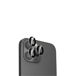 WE Lentilles de protection pour objectifs d'appareil photo iPhone 12 PRO MAX transparent/noir (3 lentilles incluses)