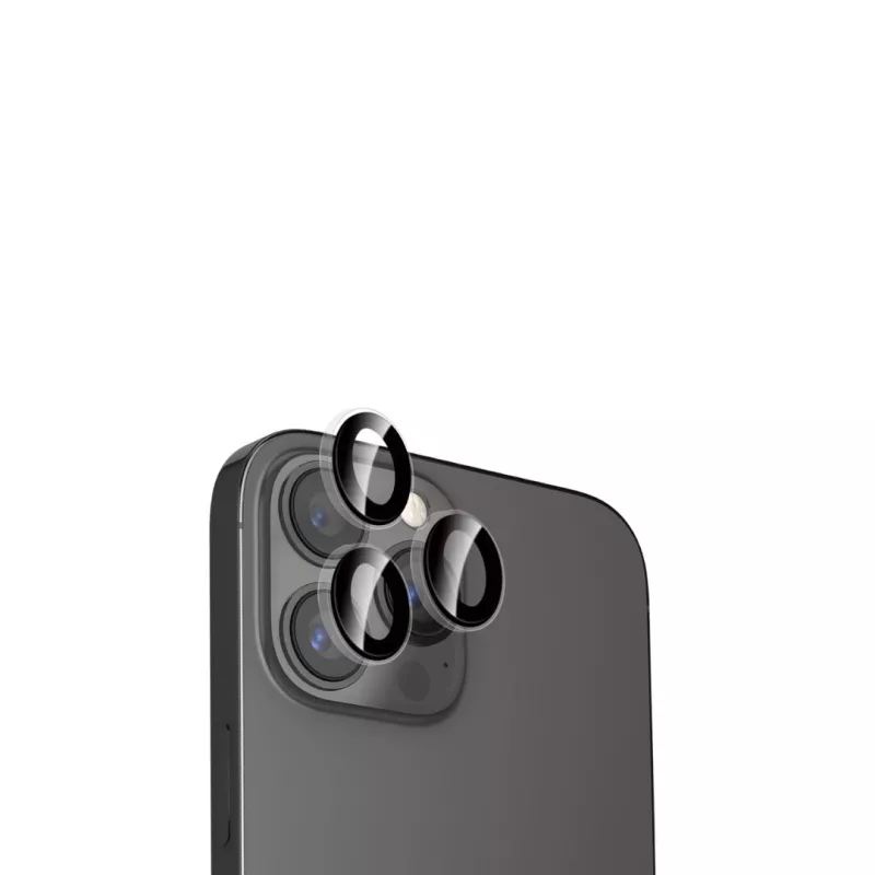 WE Lentilles de protection pour objectifs d'appareil photo iPhone 13 PRO/13 PRO MAX transparent/noir (3 lentilles incluses)