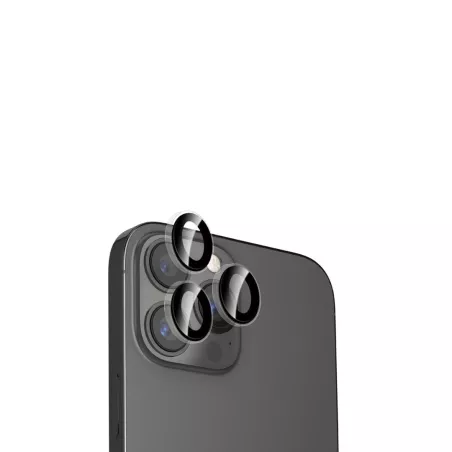 WE Lentilles de protection pour objectifs d'appareil photo iPhone 13 PRO/13 PRO MAX transparent/noir (3 lentilles incluses)
