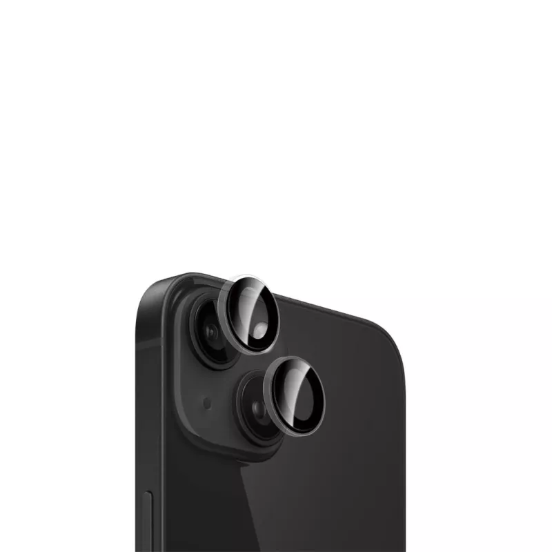 WE Lentilles de protection pour objectifs d'appareil photo iPhone 14/14 PLUS transparent/noir (2 lentilles incluses)