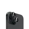 WE Lentilles de protection pour objectifs d'appareil photo iPhone 15/15 PLUS transparent/noir (2 lentilles incluses)