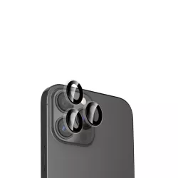 WE Lentilles de protection pour objectifs d'appareil photo iPhone 15 PRO/15 PRO MAX transparent/noir (3 lentilles incluses)
