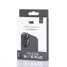 WE Lentilles de protection pour objectifs d'appareil photo iPhone 16/16 PLUS/17 transparent/noir (2 lentilles incluses)