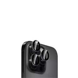 WE Lentilles de protection pour objectifs d'appareil photo iPhone 16 PRO/16 PRO MAX transparent/noir (3 lentilles incluses)