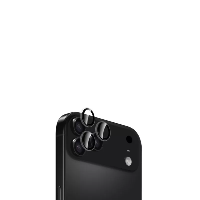 WE Lentilles de protection pour objectifs d'appareil photo iPhone 16 PRO / 16 PRO MAX / 17 PRO / 17 PRO MAX transparent/noir…