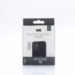 WE Protection dobjectifs appareil photo iPhone 12 transparent