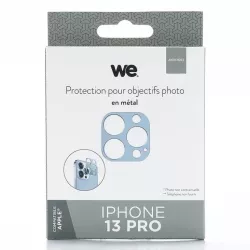 WE Protection dobjectifs appareil photo IPHONE 13 PRO Bleu alpin