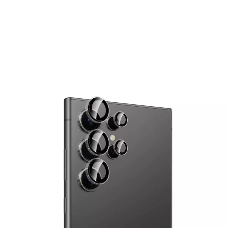 WE Lentilles de protection pour objectifs d'appareil photo SAMSUNG S24 ULTRA transparent/noir (5 lentilles incluses)