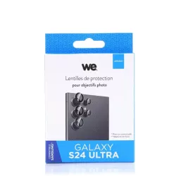 WE Lentilles de protection pour objectifs d'appareil photo SAMSUNG S24 ULTRA transparent/noir (5 lentilles incluses)