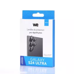 WE Lentilles de protection pour objectifs d'appareil photo SAMSUNG S24 ULTRA transparent/noir (5 lentilles incluses)