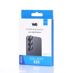 WE Lentilles de protection pour objectifs d'appareil photo SAMSUNG S25 transparent/noir (3 lentilles incluses)