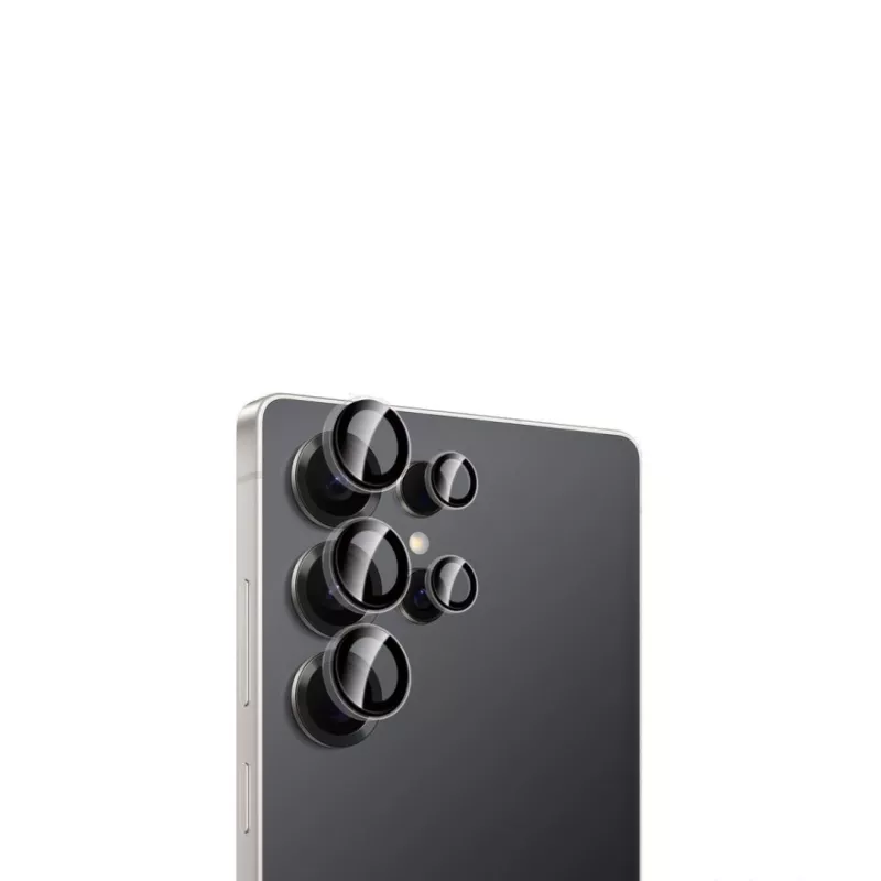 WE Lentilles de protection pour objectifs d'appareil photo SAMSUNG S25 ULTRA transparent/noir (5 lentilles incluses)