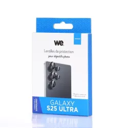 WE Lentilles de protection pour objectifs d'appareil photo SAMSUNG S25 ULTRA transparent/noir (5 lentilles incluses)