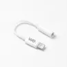 Adaptateur Lightning mâle / jack 3.5mm femelle - blanc