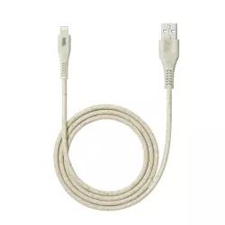 Câble Lightning/USB A biosourcé avec 30% de matières recyclées - 1m - Packaging écoconçu