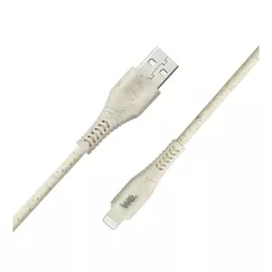 Câble Lightning/USB A biosourcé avec 30% de matières recyclées - 1m - Packaging écoconçu
