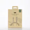 Câble Lightning/USB A biosourcé avec 30% de matières recyclées - 1m - Packaging écoconçu