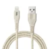 Câble Lightning/USB A biosourcé avec 30% de matières recyclées - 2m - Packaging écoconçu
