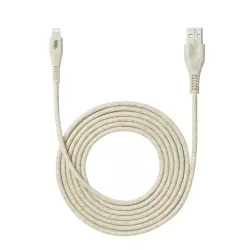 Câble Lightning/USB A biosourcé avec 30% de matières recyclées - 2m - Packaging écoconçu