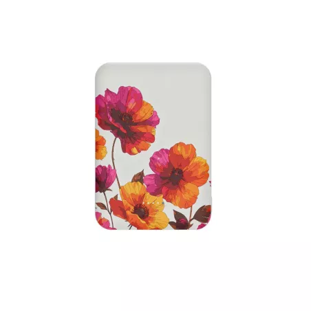 Batterie de secours MagSafe WE Pop 5000mAh - Décors fleurs - 1 port USB-C - 20W max