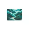 WE POP Pack Tapis de souris design vert vallée : 200x140x3mm + souris optique sans-fil 2.4 GHz