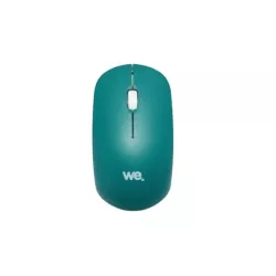 WE POP Pack Tapis de souris design vert vallée : 200x140x3mm + souris optique sans-fil 2.4 GHz