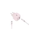 WE POP Pack Chargeur secteur + Câble USB-C/Lightning Rose : Chargeur secteur rose PD 20W port USB-C - Câble USB-C/Lightning…