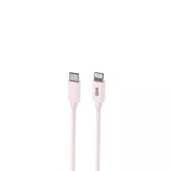 WE POP Pack Chargeur secteur + Câble USB-C/Lightning Rose : Chargeur secteur rose PD 20W port USB-C - Câble USB-C/Lightning…