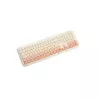WE POP Pack clavier + souris sans-fil 2.4Ghz récepteur USB + adapteur USB-C, 104 touches, piles incluses, beige