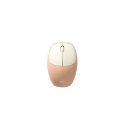 WE POP Pack clavier + souris sans-fil 2.4Ghz récepteur USB + adapteur USB-C, 104 touches, piles incluses, beige