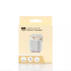 WE POP Coque silicone souple Airpods 2ème génération - COLORIS BLEU