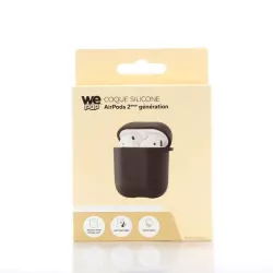WE POP Coque silicone souple Airpods 2ème génération - COLORIS NOIR