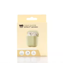 WE POP Coque silicone souple Airpods 2ème génération - COLORIS VERT