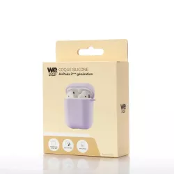 WE POP Coque silicone souple Airpods 2ème génération - COLORIS VIOLET