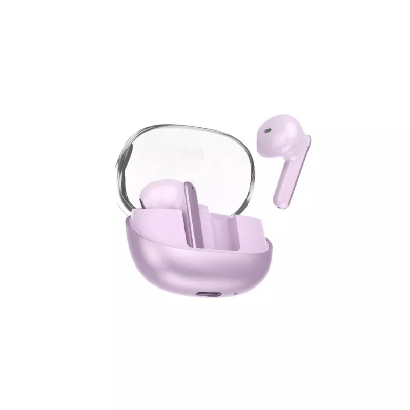 Ecouteurs WE POP MYRA sans-fil, coque irisée, violet