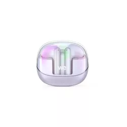 Ecouteurs WE POP MYRA sans-fil, coque irisée, violet