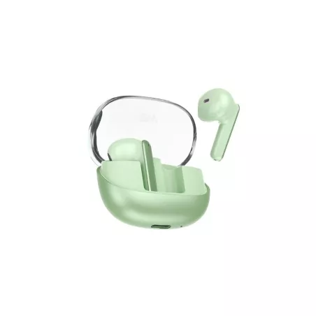 Ecouteurs WE POP MYRA sans-fil, coque irisée, vert